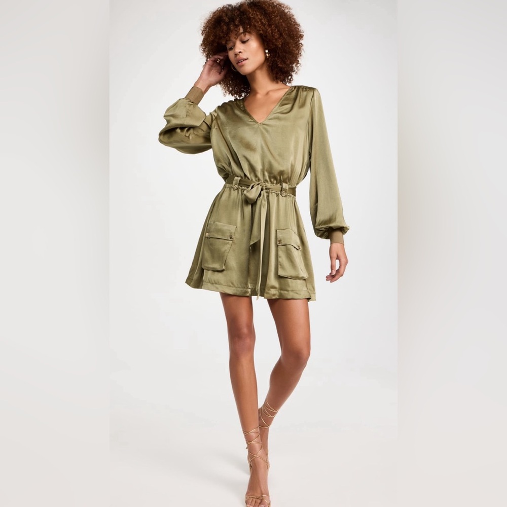 Ramy Brook Olive Mini Dress - Picture 2 of 8